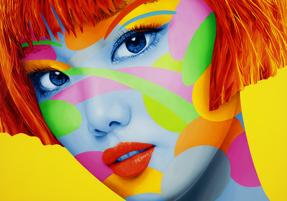 the face. nozomi 140X200 öl auf leinwand.