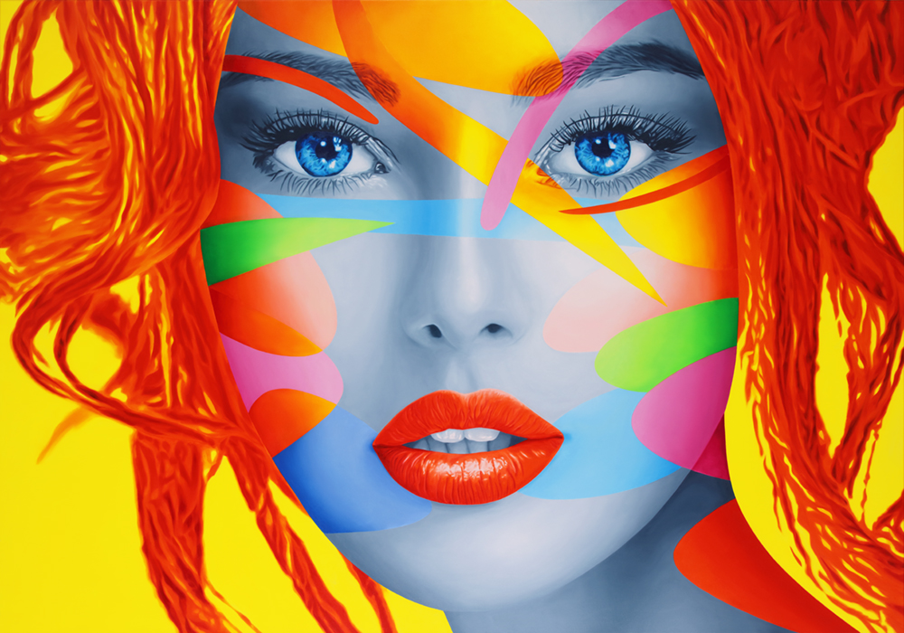 THE FACE. ELISSA 140X200 öl auf leinwand
