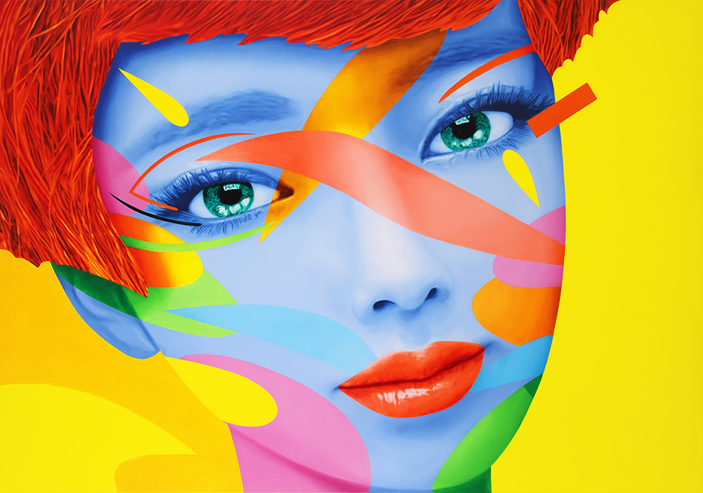 the face . akiko 140x200 cm öl auf leinwand