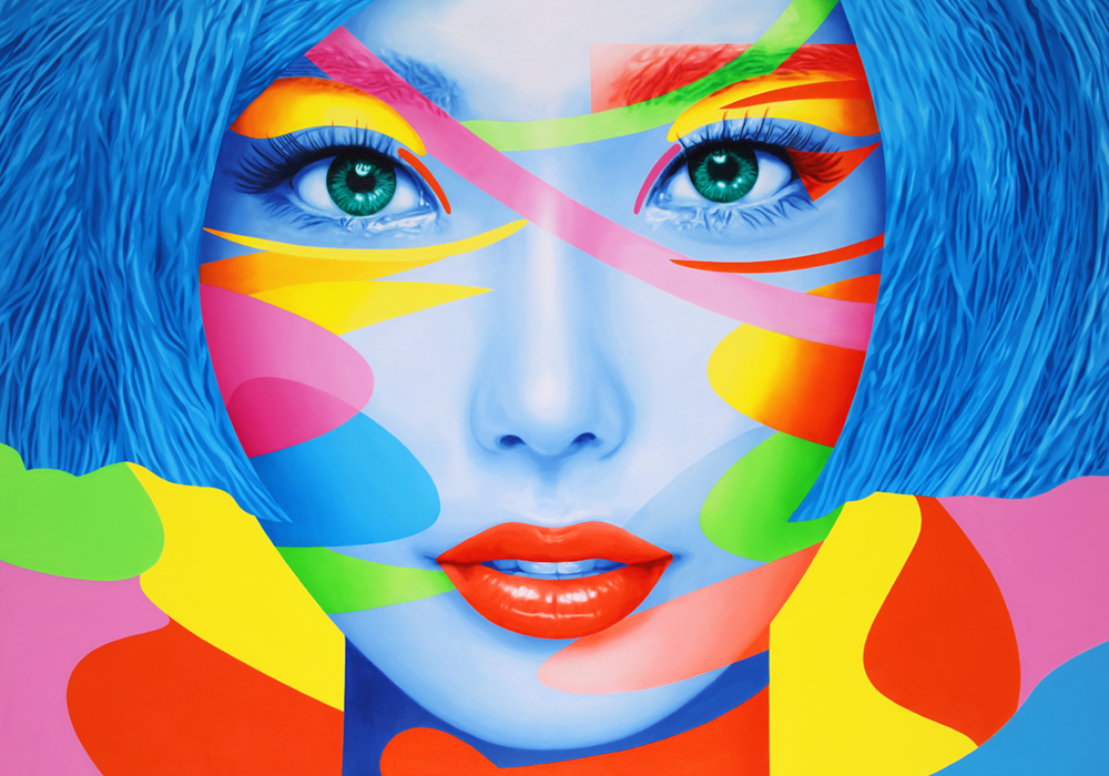 THE FACE. MIHARU 140X200 öl auf leinwand