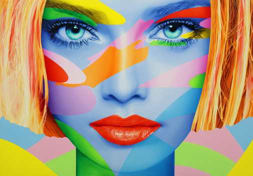 the face. anna 140X200 öl auf leinwand. verkauft