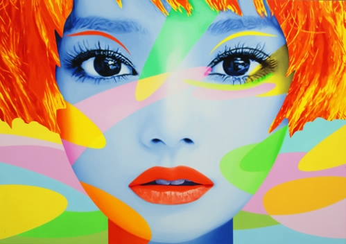 the face. chiyu 140X200 öl auf leinwand. verkauft